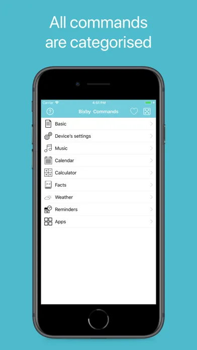 Commands for Bixby سکرین شاٹس