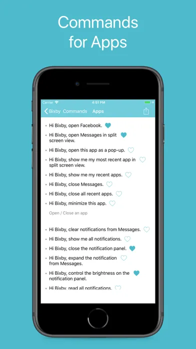 Commands for Bixby سکرین شاٹس