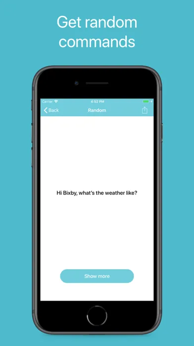 Commands for Bixby سکرین شاٹس