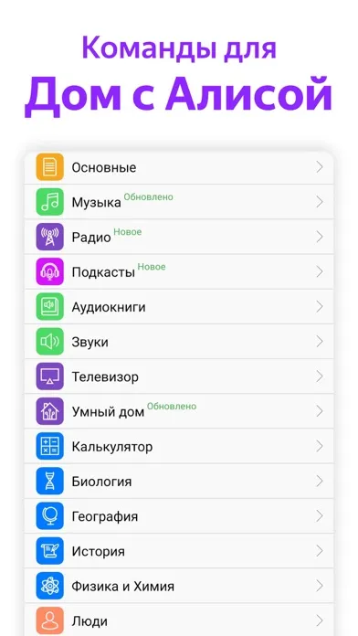 Captures d'écran de Команды для Дом с Алиса
