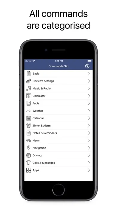 Commands for Siri স্ক্রিনশট