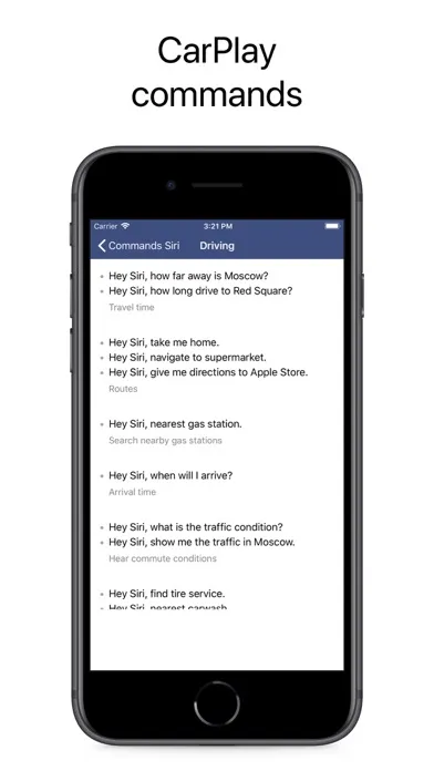 Commands for Siri স্ক্রিনশট