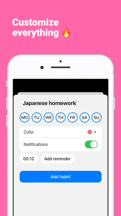 Capturas de pantalla de Habits tracker — achieve goals