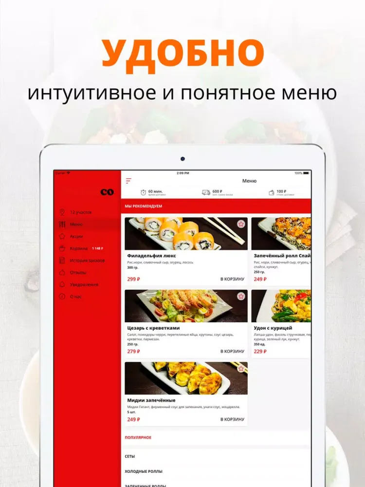 SushiCo | Магнитогорск iPad 应用截图