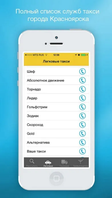 Все такси Красноярска 스크린샷