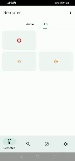 Capturas de tela do IrCode Finder Universal Remote