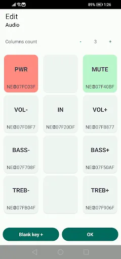 Capturas de tela do IrCode Finder Universal Remote