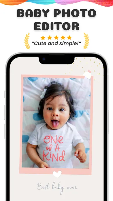 Capturas de pantalla de Baby.Pic: Cute Photo Editor