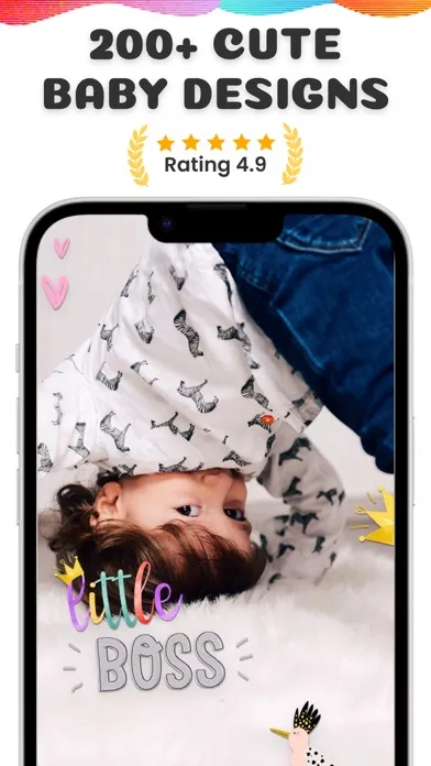 Capturas de pantalla de Baby.Pic: Cute Photo Editor
