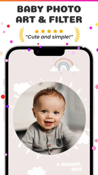 Capturas de pantalla de Baby.Pic: Cute Photo Editor