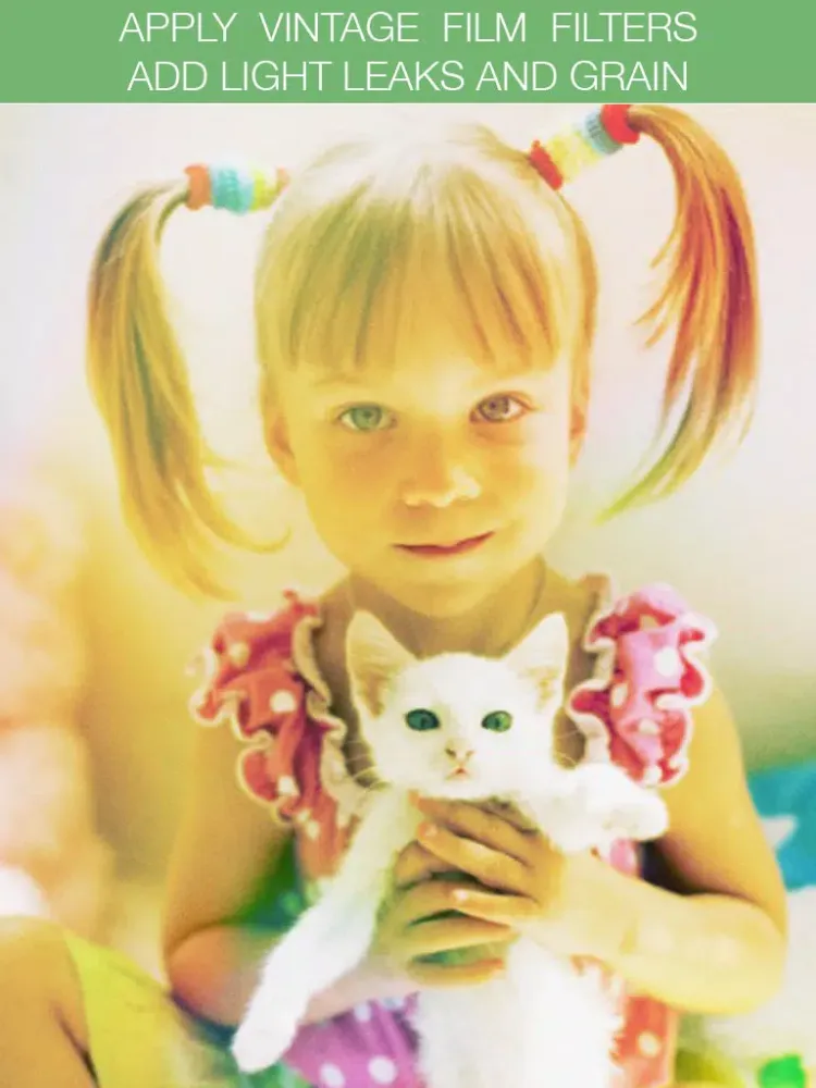 Picafilm - create old vintage film effect, apply analog light leaks and noise iPad  スクリーンショット