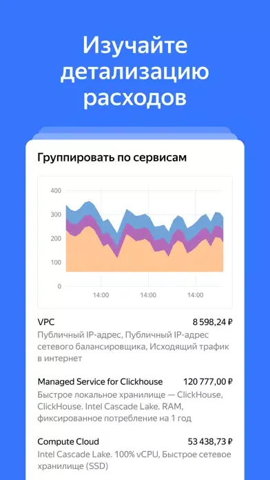 Capturas de pantalla de Yandex Cloud