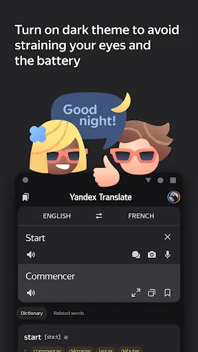Скриншоты Yandex Translate