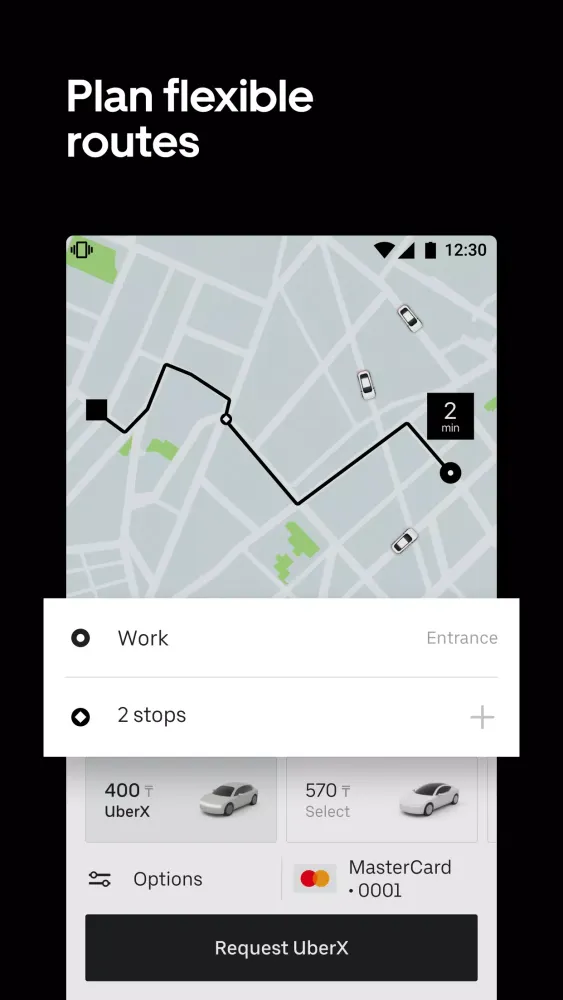Скриншоты Uber KZ