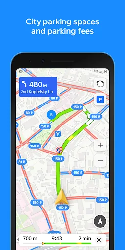 Ảnh chụp màn hình của Yandex Maps and Navigator