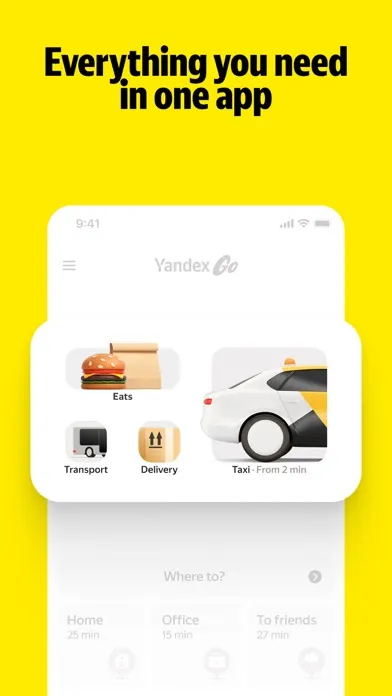 Скриншоты Yandex Go: Taxi Food Delivery