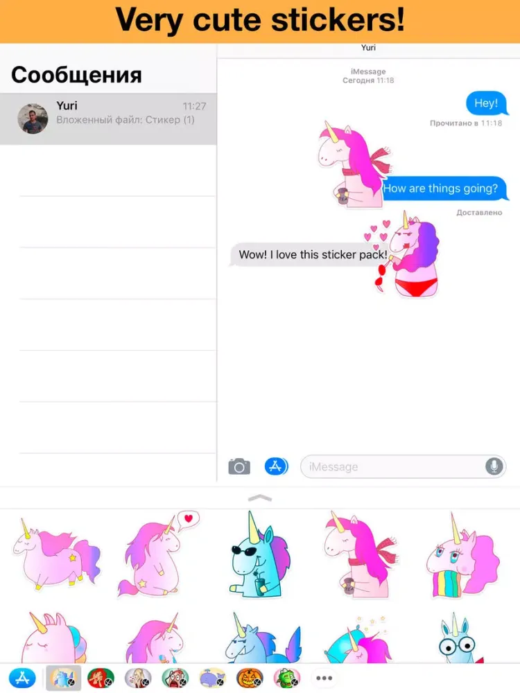 Capturas de tela do World of Unicorns iPad 