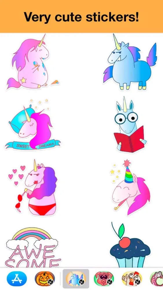 Capturas de tela do World of Unicorns