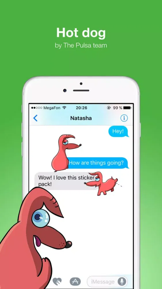 Hot Dog - Cute stickers 스크린샷