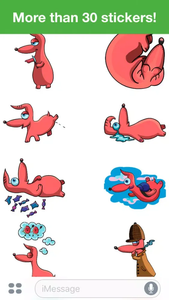Hot Dog - Cute stickers 스크린샷