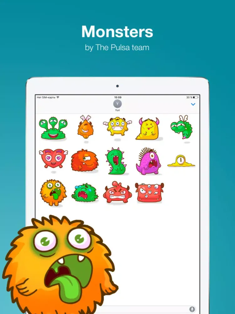 Zrzuty ekranu Monsters - Beautiful stickers iPad 
