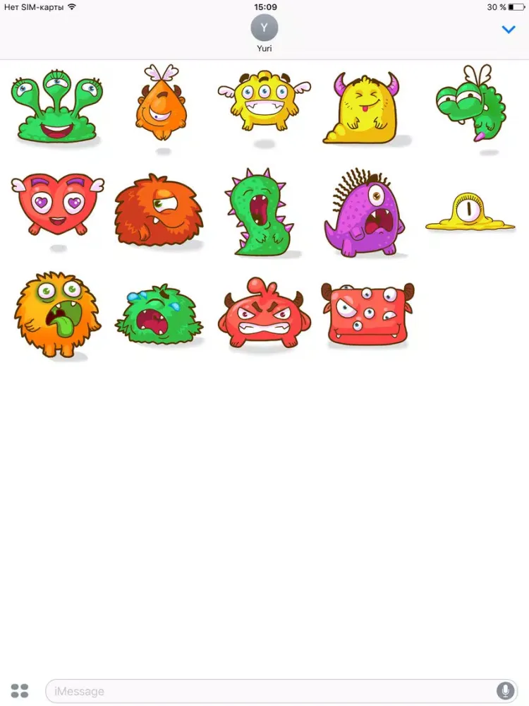 Zrzuty ekranu Monsters - Beautiful stickers iPad 
