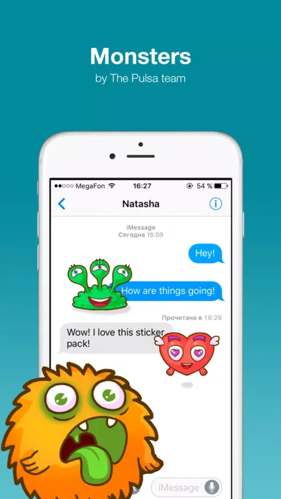 Zrzuty ekranu Monsters - Beautiful stickers