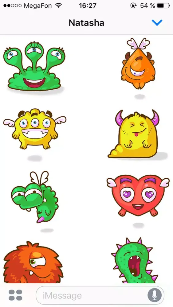 Zrzuty ekranu Monsters - Beautiful stickers
