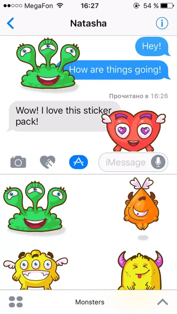 Zrzuty ekranu Monsters - Beautiful stickers