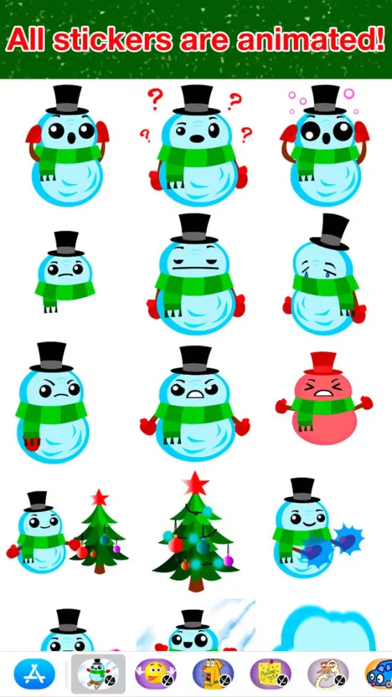 Snowman - Animated stickers应用截图