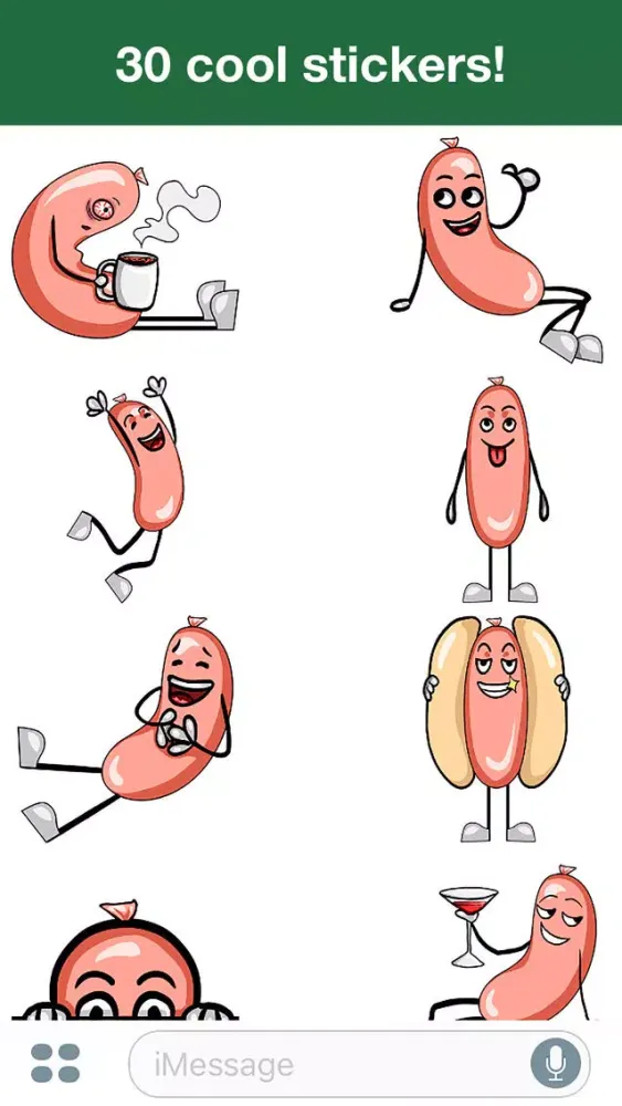 صور Hot Sausage - Cute stickers
