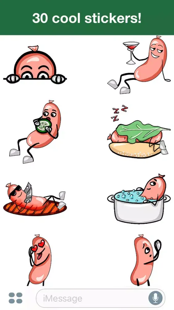 صور Hot Sausage - Cute stickers