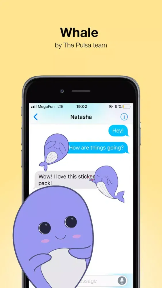 Whale - Cute stickers Screenshots