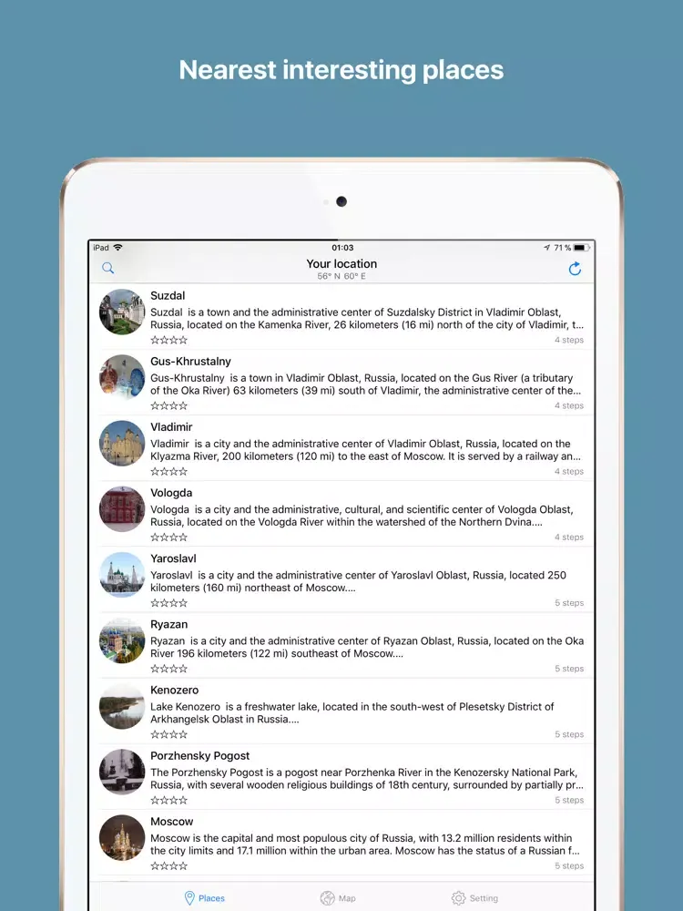 Capturas de pantalla de GeoQuest - Marshruty.ru iPad 