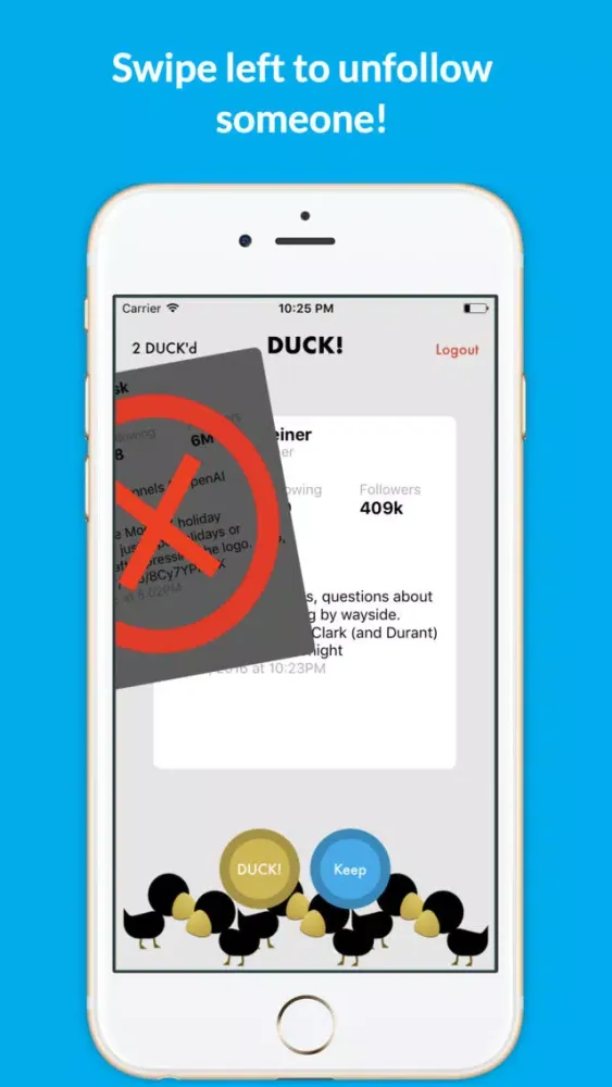 Tangkapan layar DUCK!