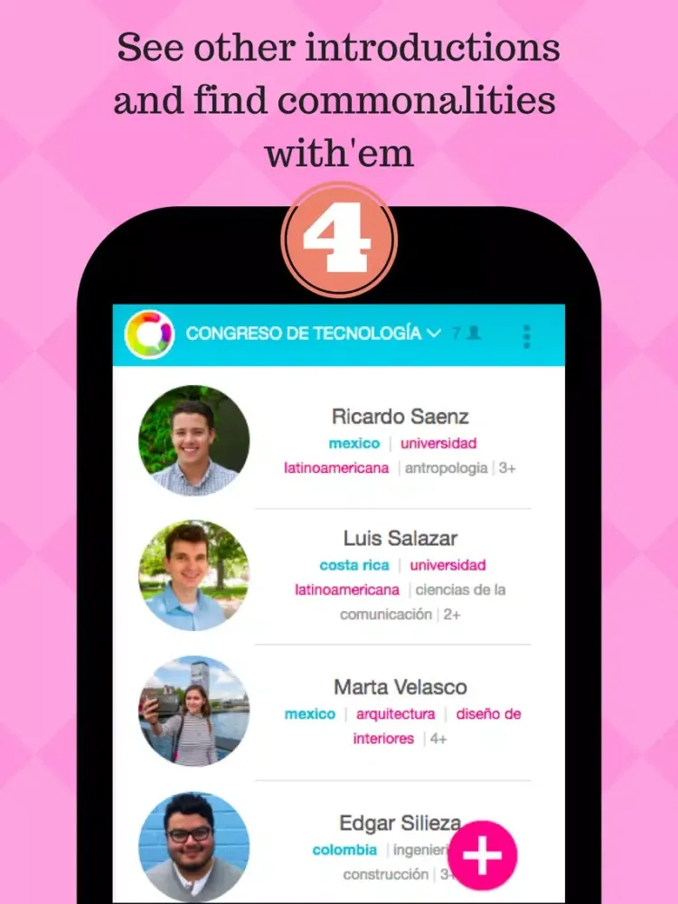 PEERS - Event Networking iPad  Screenshots