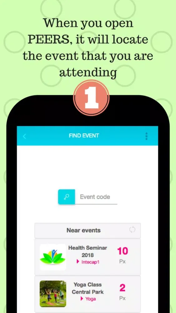 PEERS - Event Networking Screenshots