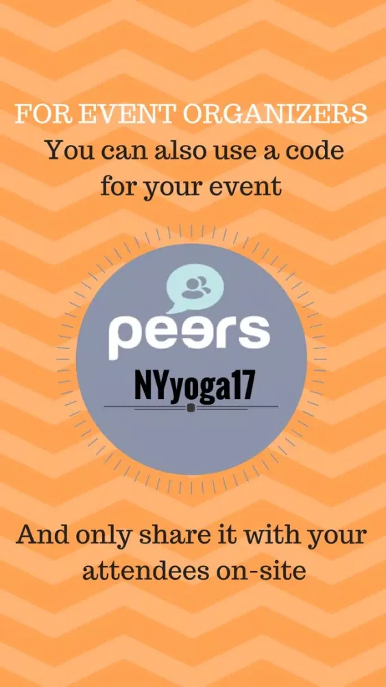 PEERS - Event Networking Screenshots