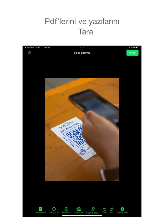 Tangkapan skrin Scan PDF tarayıcı iPad 
