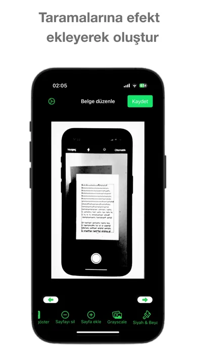 Tangkapan skrin Scan PDF tarayıcı