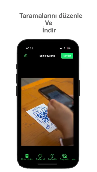 Tangkapan skrin Scan PDF tarayıcı