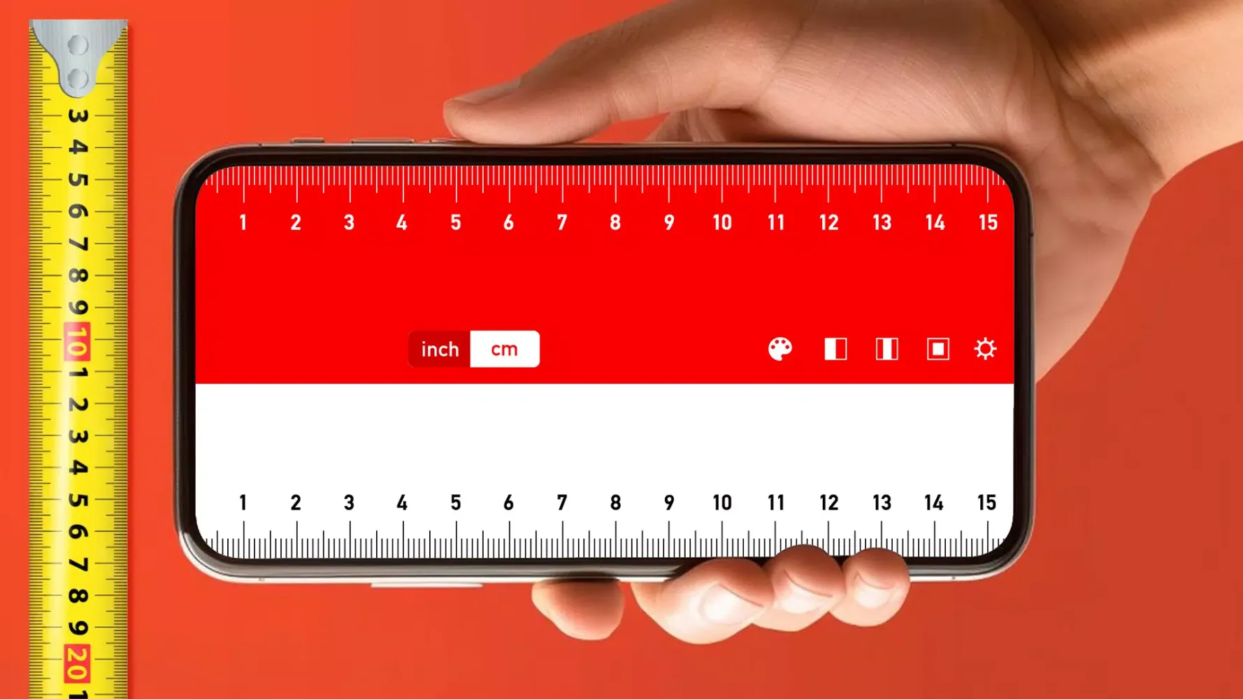 Ruler, Tape Measure: cm, inch スクリーンショット