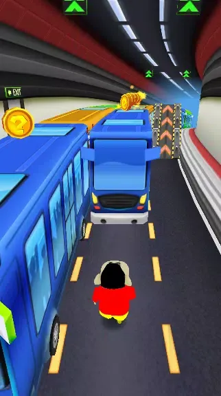 Zrzuty ekranu Super Shinchan Boy Subway Run