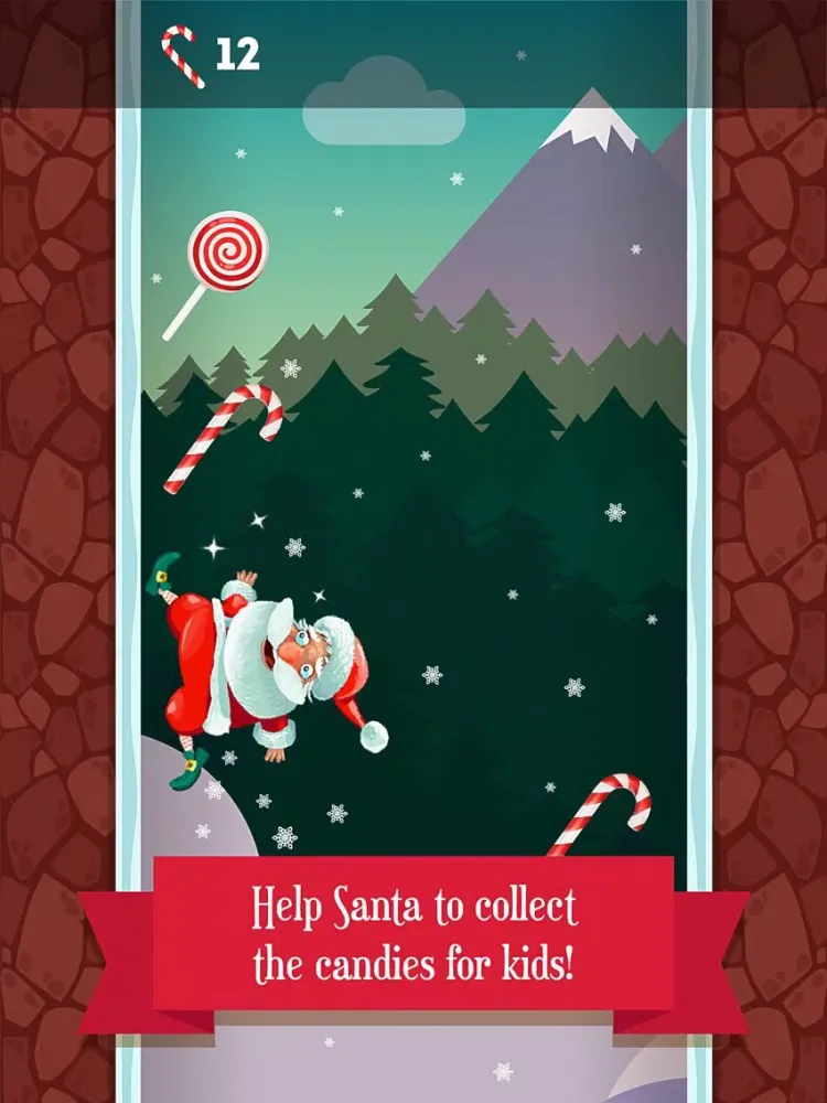 Tangkapan skrin Running Santa - Candy climb Free iPad 