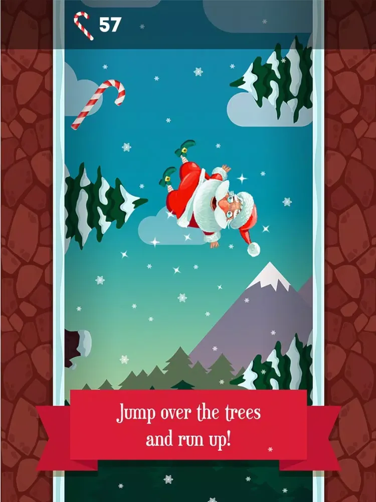 Tangkapan skrin Running Santa - Candy climb Free iPad 