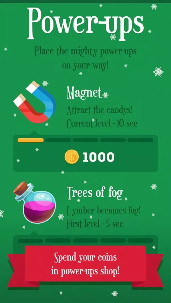 Tangkapan skrin Running Santa - Candy climb Free