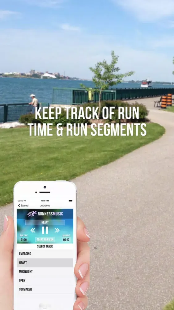 Capturas de tela do Running Music Trainer