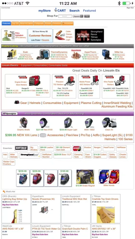 Tangkapan skrin WeldApp For Shopping By WeldingSupply.com