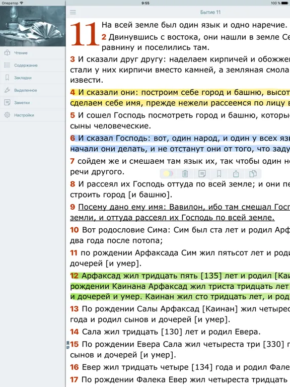 Capturas de pantalla de Аудио Библия Синодальный Перевод. Bible in Russian iPad 
