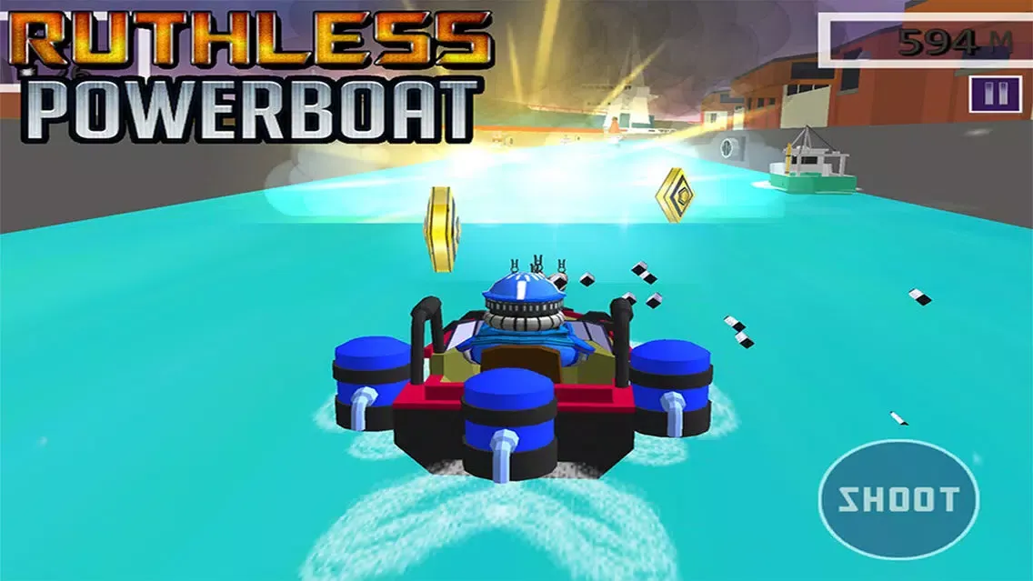 Ruthless Power Boat - Top Gun Shooting Game Screenshots